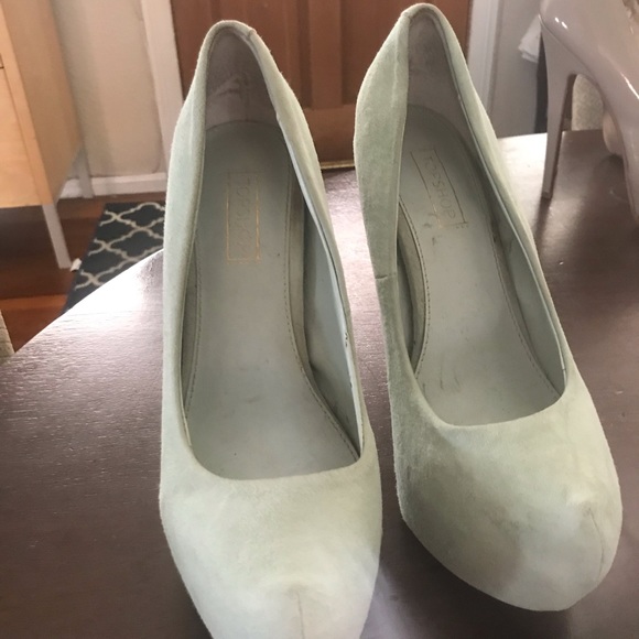 TOP SHOP Platform suede heels - Picture 3 of 3